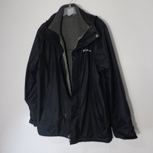 Columbia Men's Interchange 3 in 1 Jacket Black Size M - Picture 2 of 11